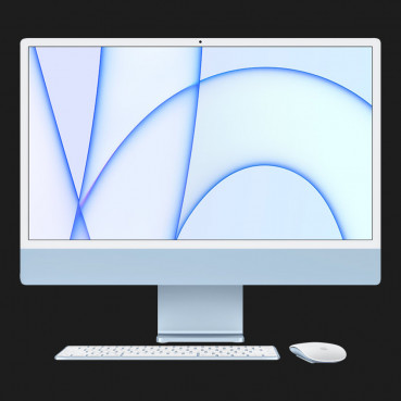 Apple iMac 24 with Retina 4.5K, 256GB, 8 CPU / 7 GPU (Blue) (MJV93) - Фото 4